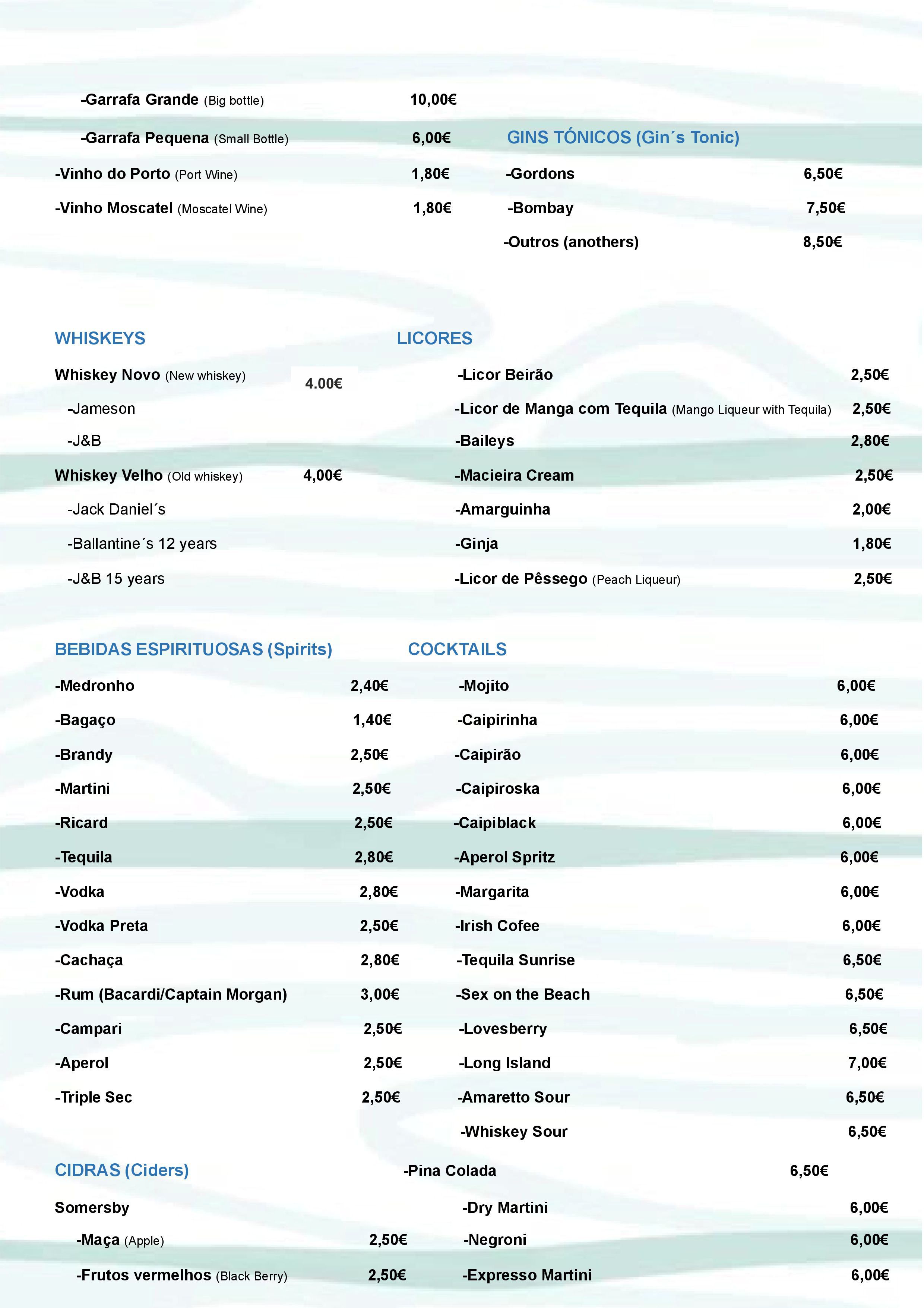 Menu SNACK-BAR DA BAIXA página 5