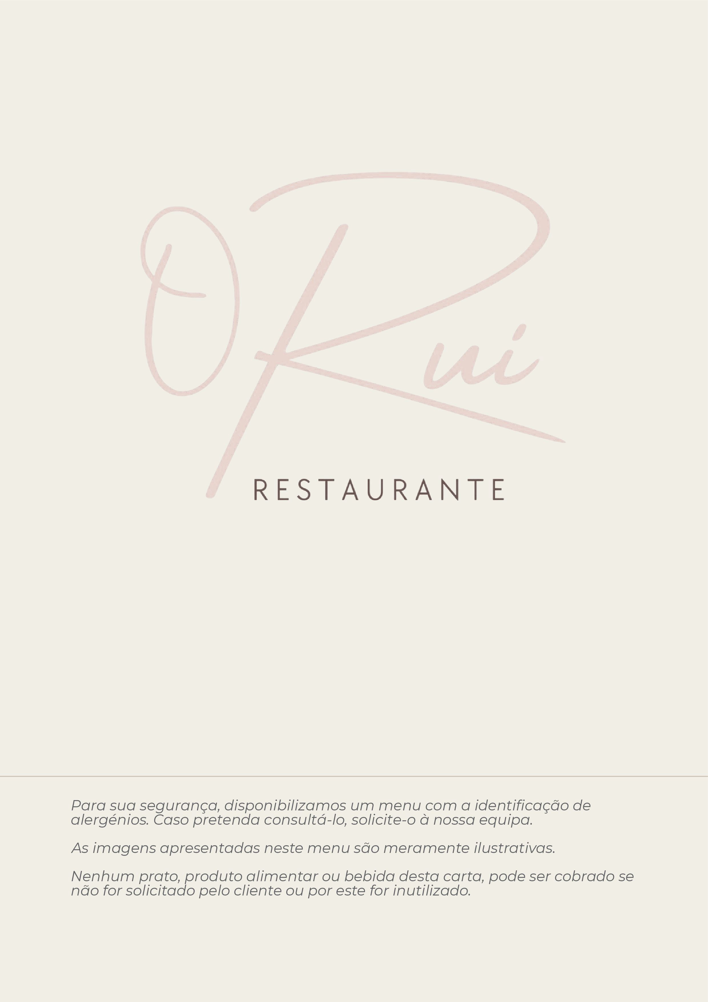 Menu Restaurante O Rui página 5