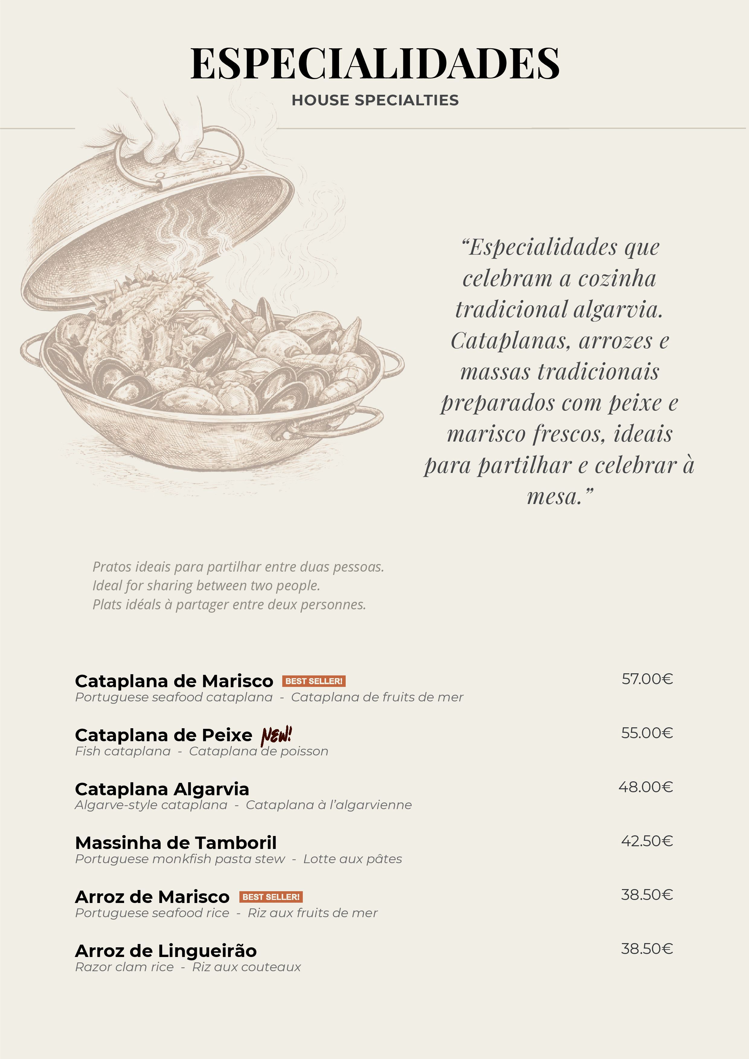 Menu Restaurante O Rui página 9