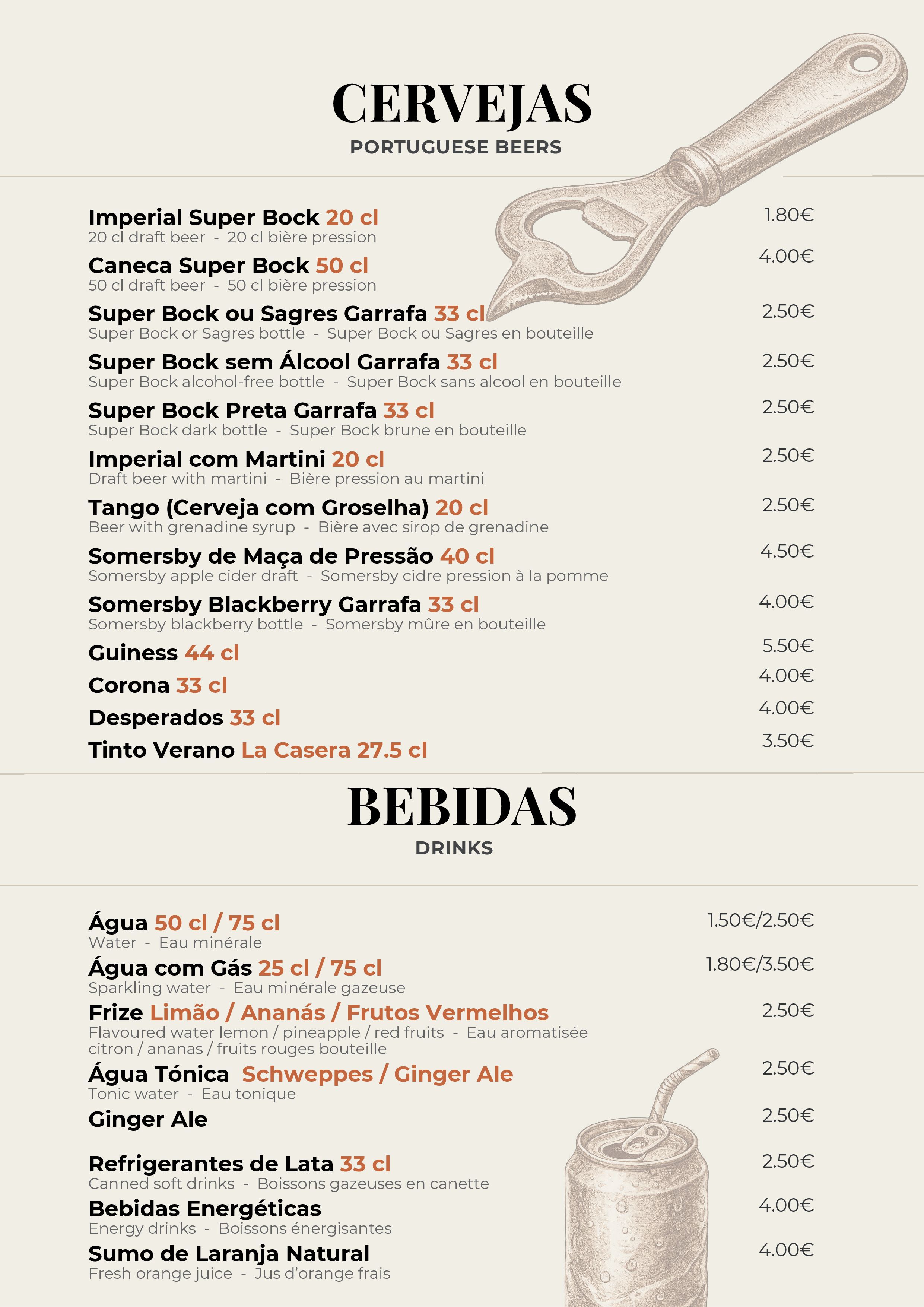 Menu Restaurante O Rui página 19