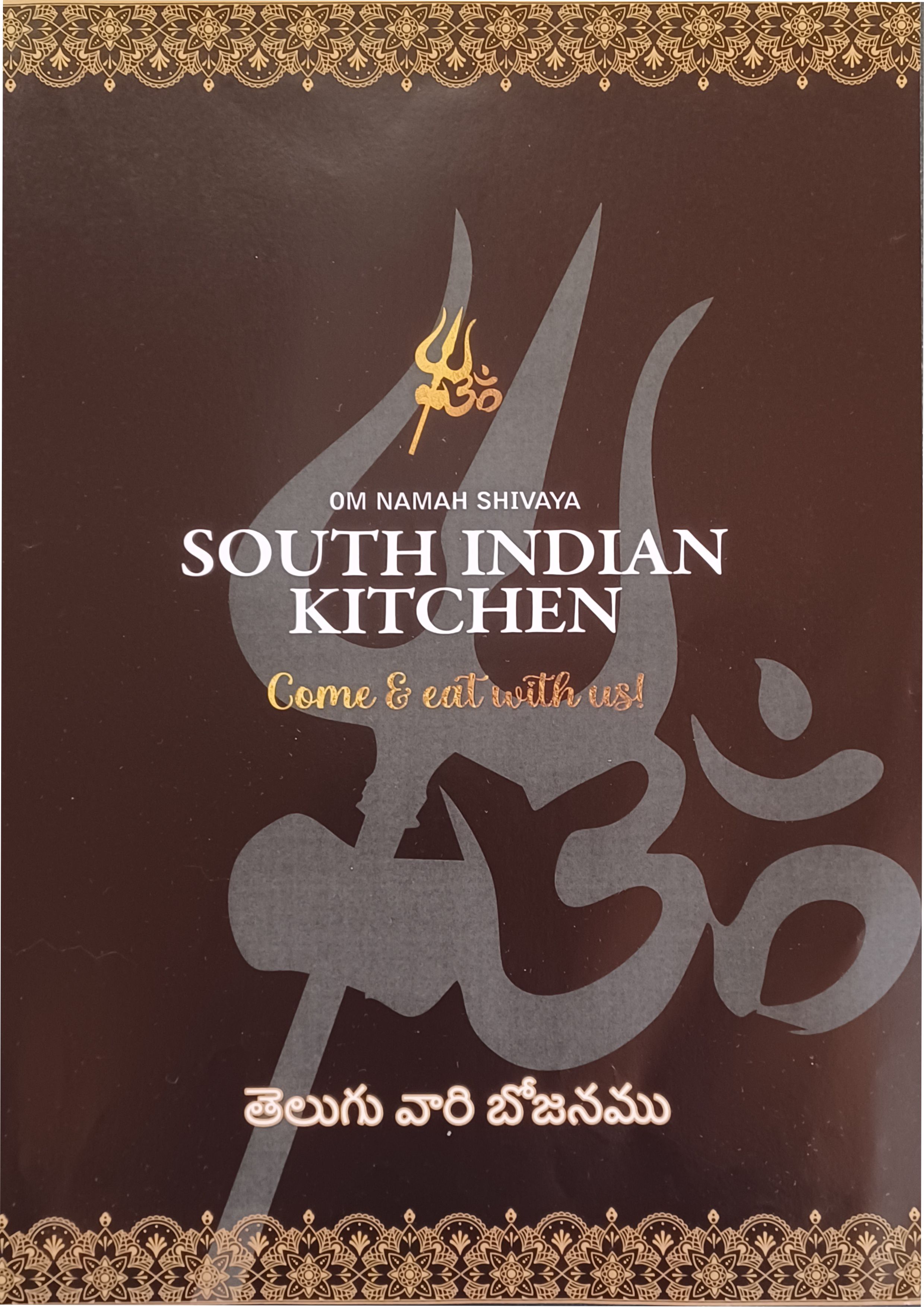 Menu SOUTH INDIAN página 1