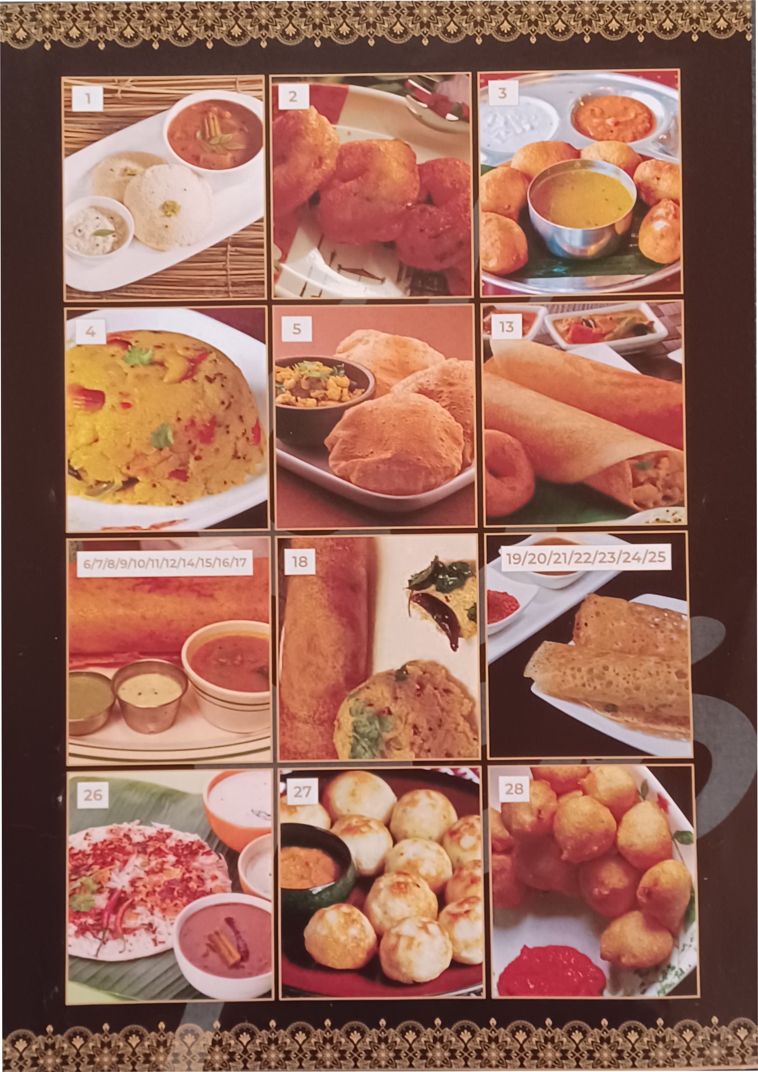 Menu SOUTH INDIAN página 3