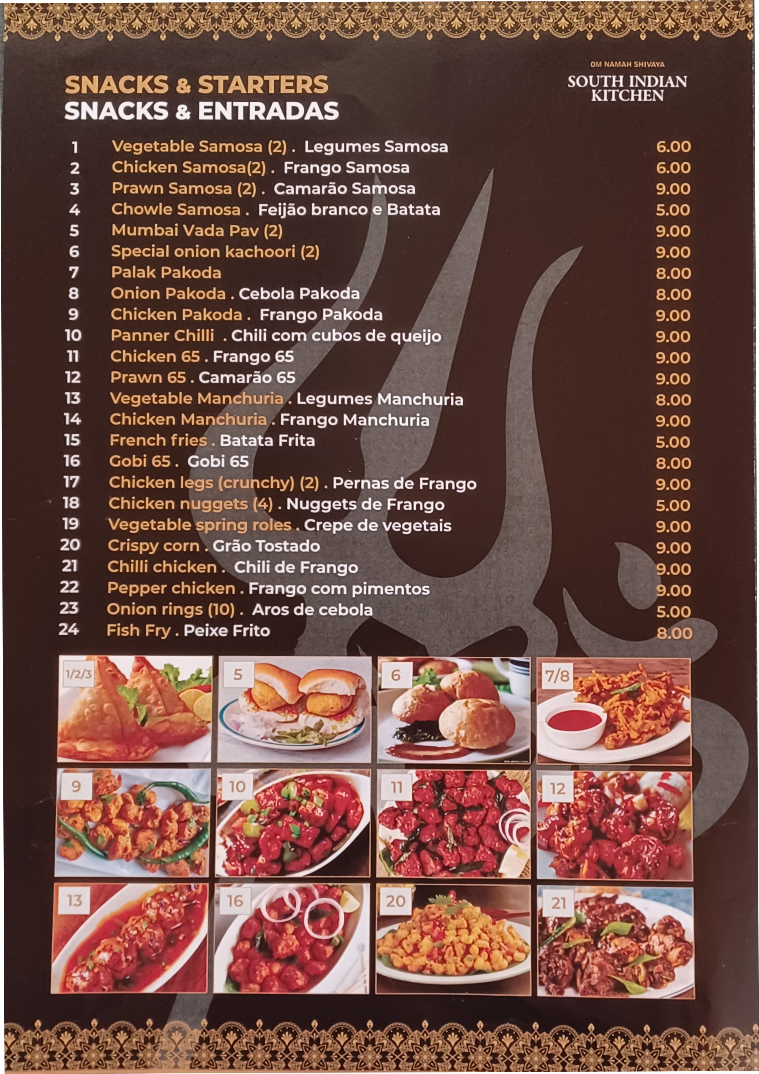 Menu SOUTH INDIAN página 4