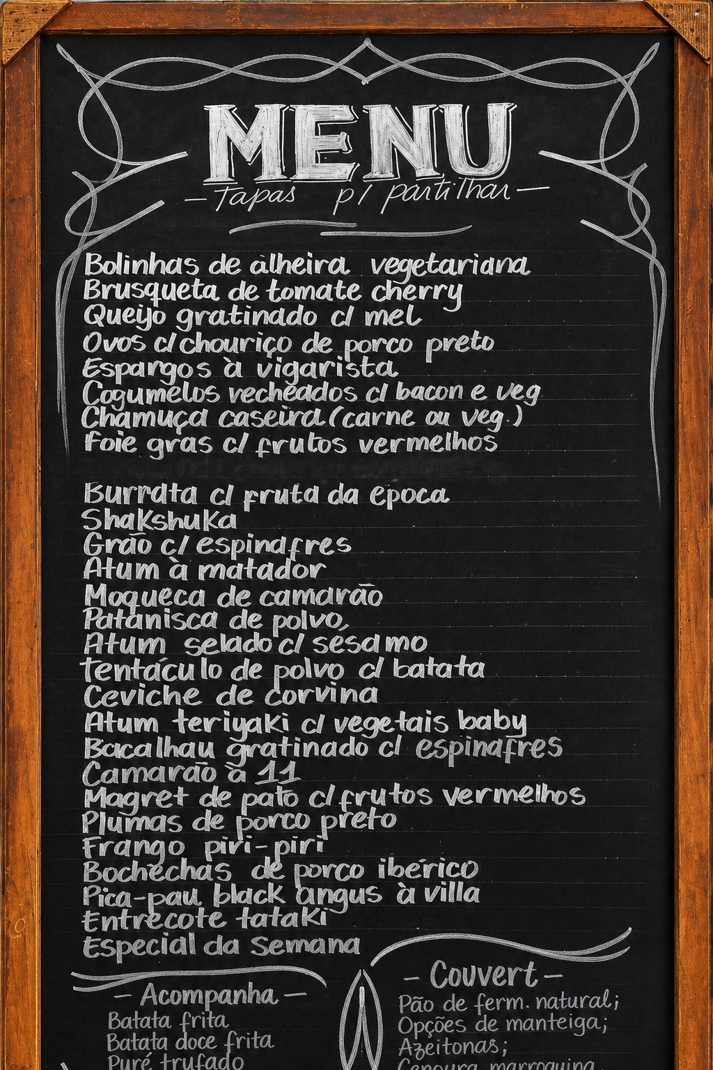 Menu 11 DA VILA página 1