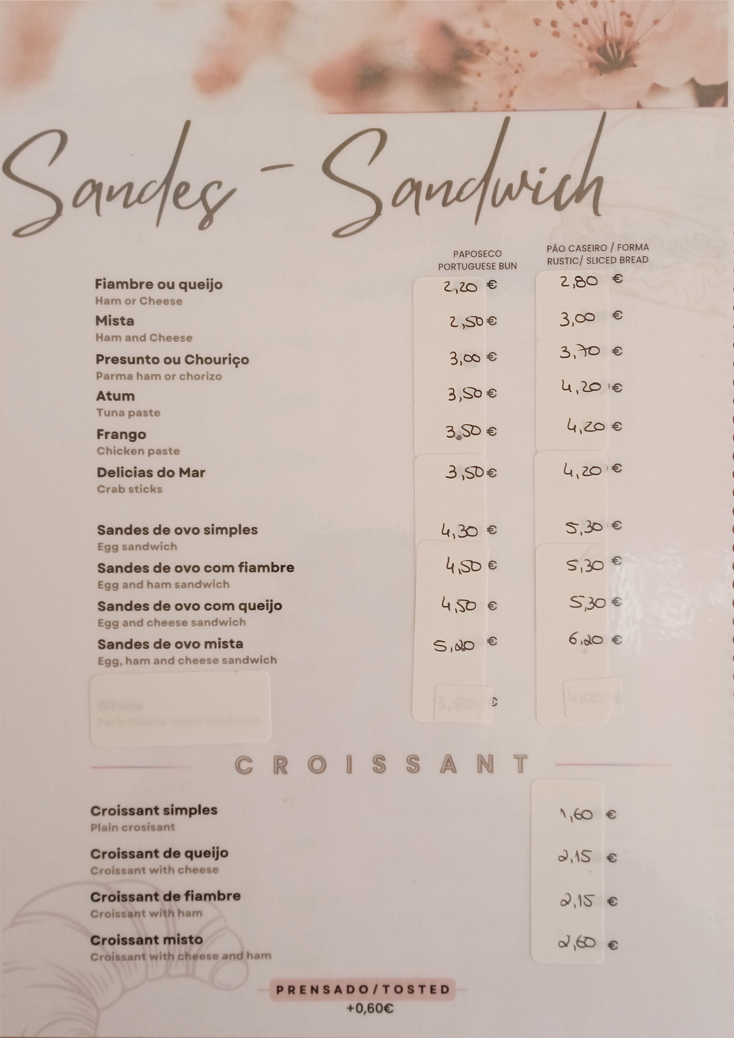 Menu RESTAURANTE CANTINHO DO MESTRE página 4