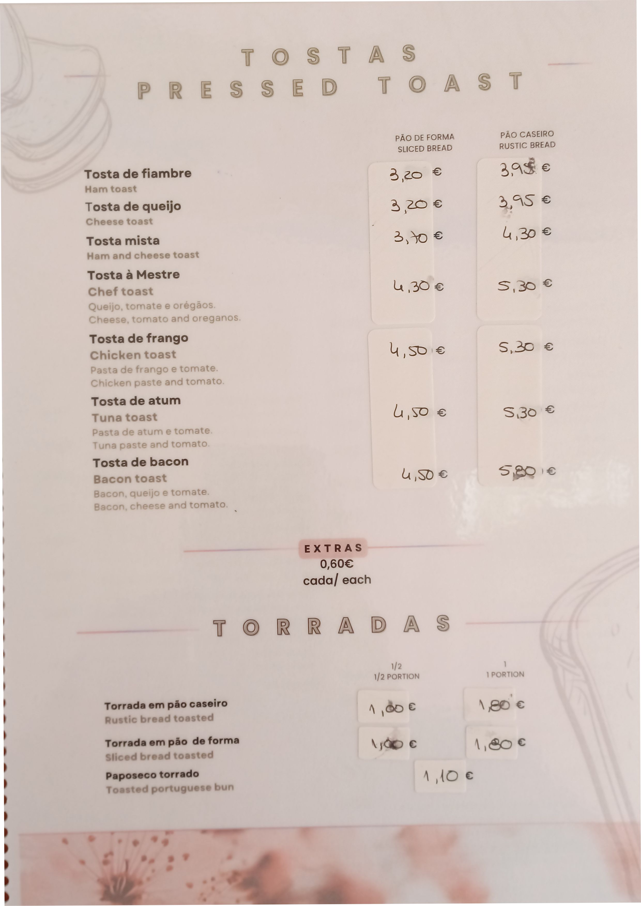 Menu RESTAURANTE CANTINHO DO MESTRE página 5