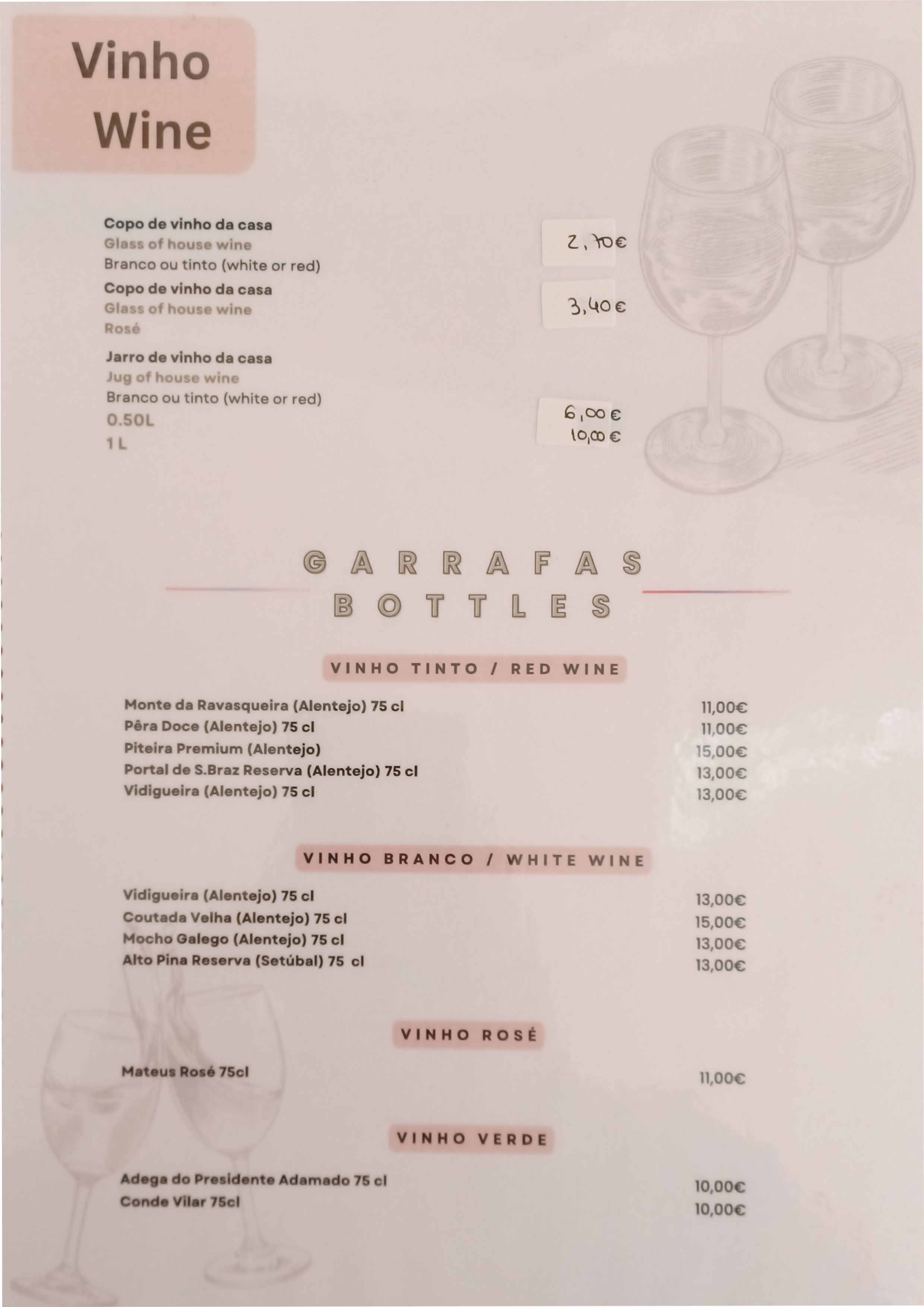 Menu RESTAURANTE CANTINHO DO MESTRE página 9
