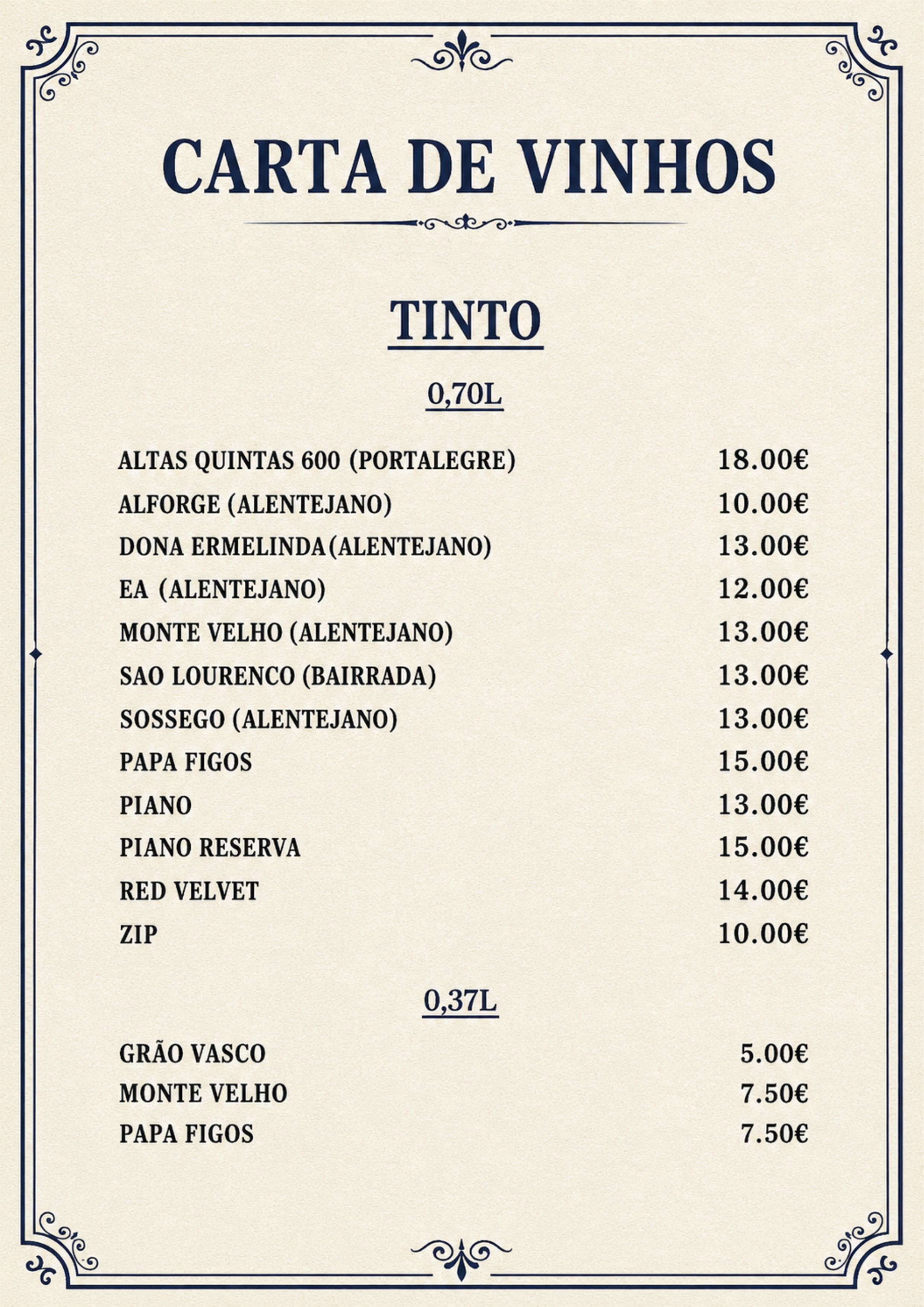 Menu RESTAURANTE LEAL página 2
