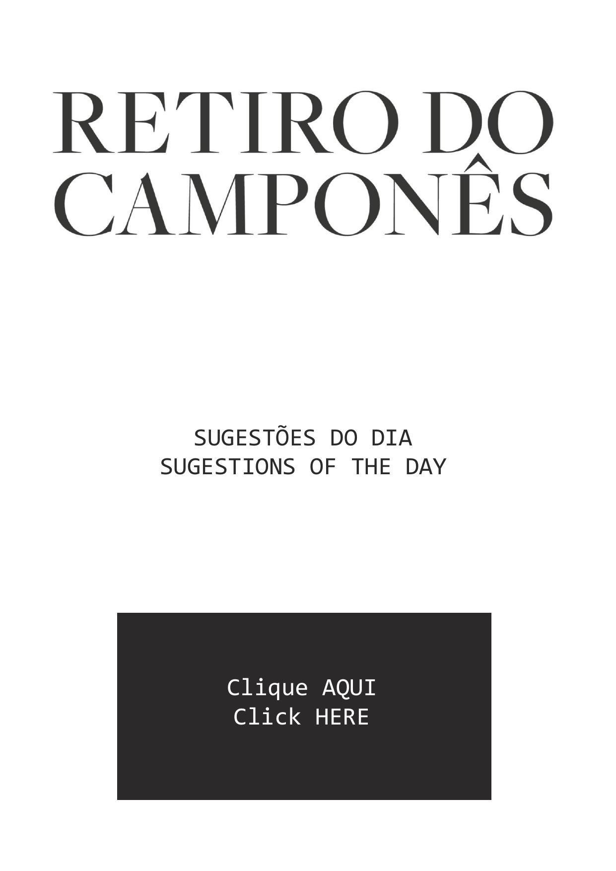 Menu RESTAURANTE RETIRO DO CAMPONÊS página 8