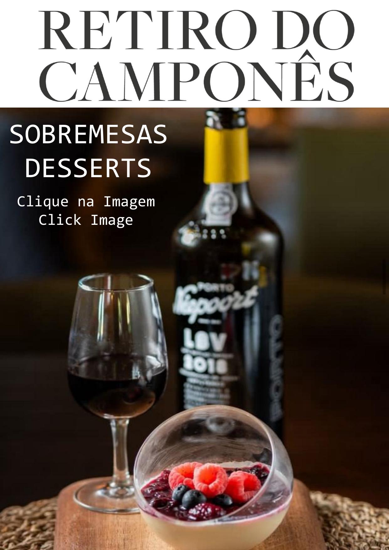 Menu RESTAURANTE RETIRO DO CAMPONÊS página 17