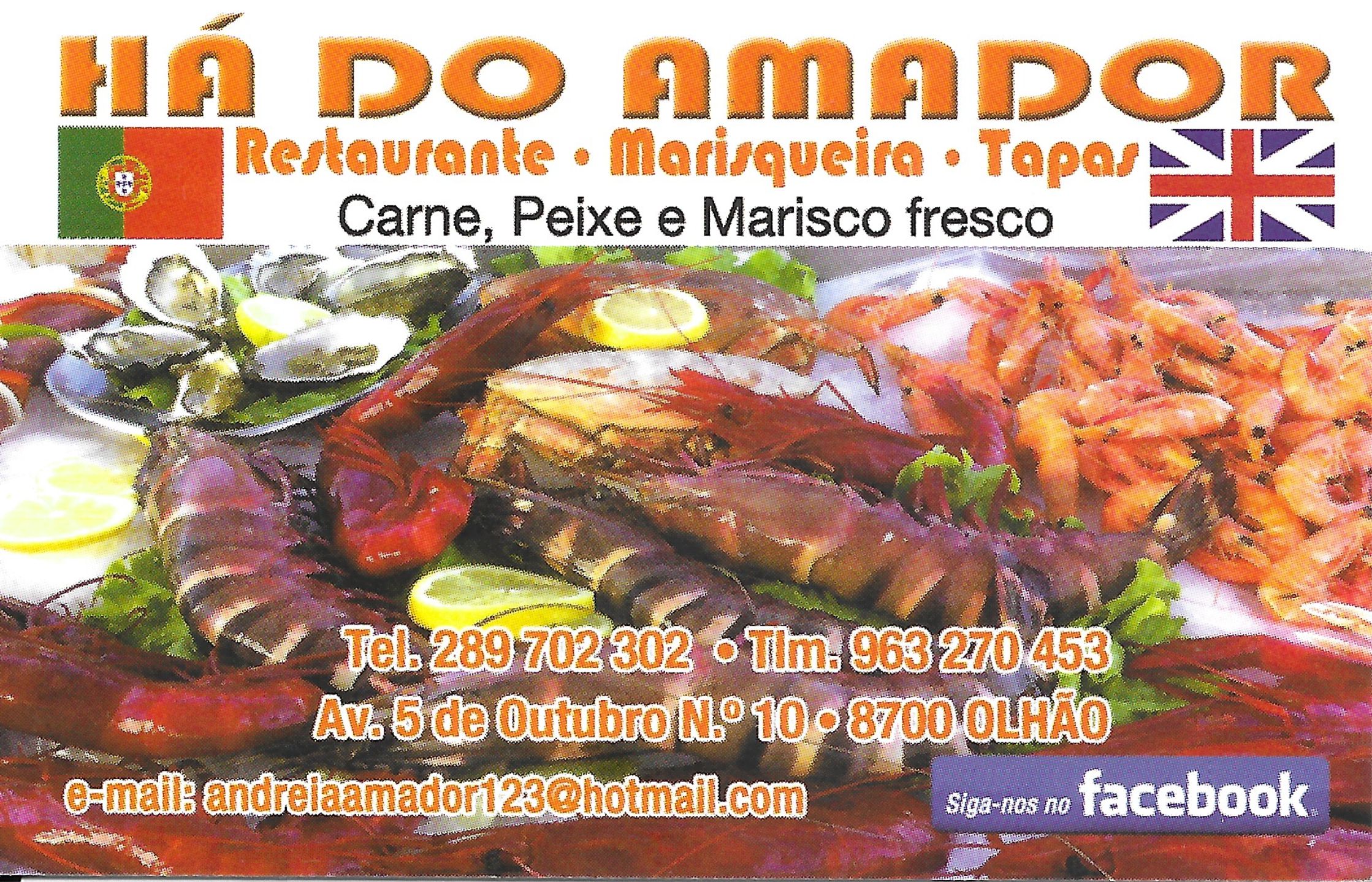 Menu MARISQUEIRA AMADOR página 1