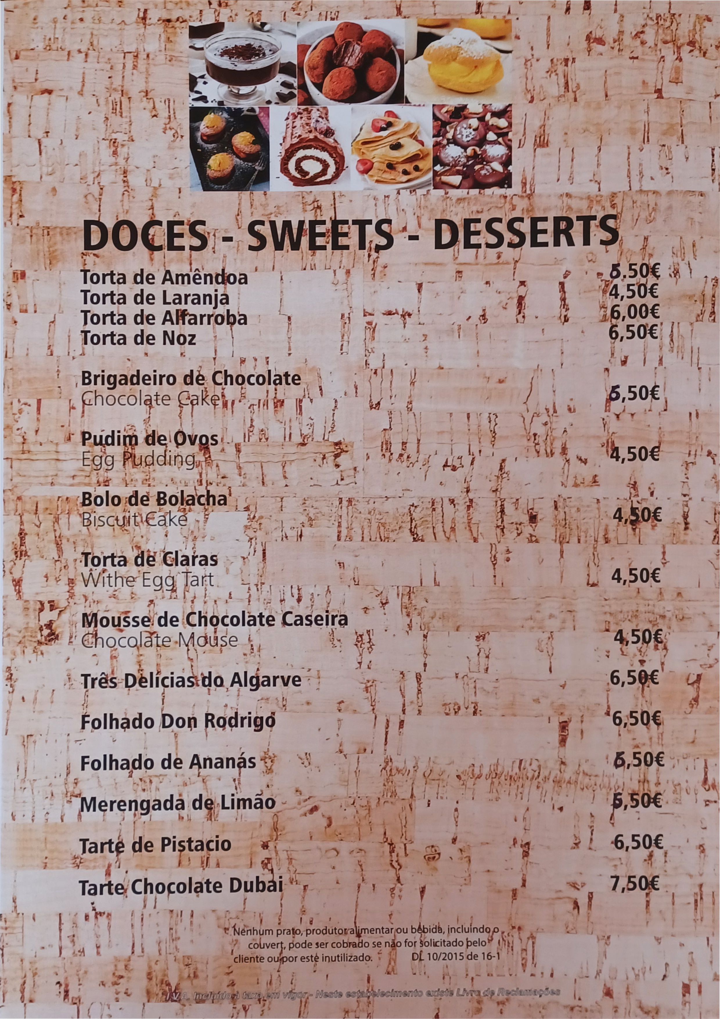 Menu RESTAURANTE MIGALHAS página 12