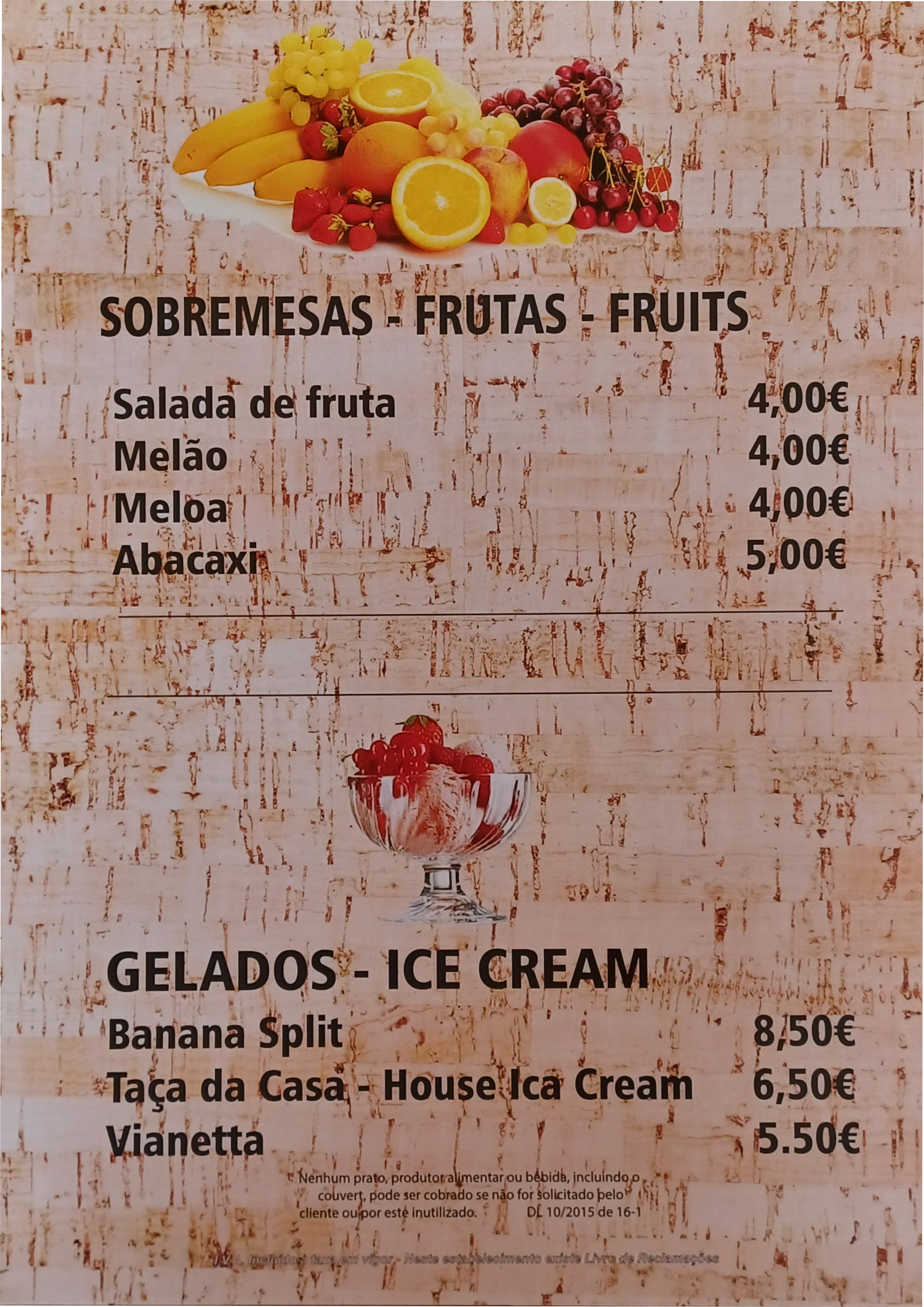 Menu RESTAURANTE MIGALHAS página 13